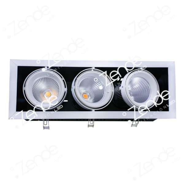 Lampara empotrable de LED TRIPLE 30W AG-DL3X30W
 ZENDE