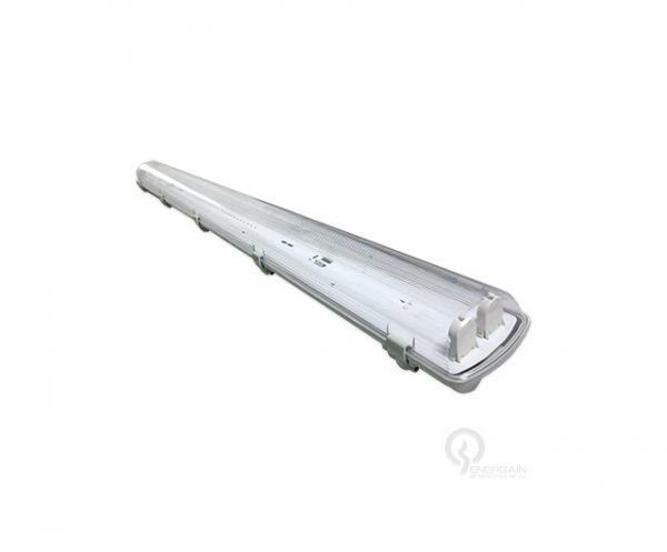 Luminaria a prueba de polvo y vapor  EG-ENV-2x22W Luz Blanco Cubierta Transparente IP65 (NO INCLUYE TUBOS) Energain
