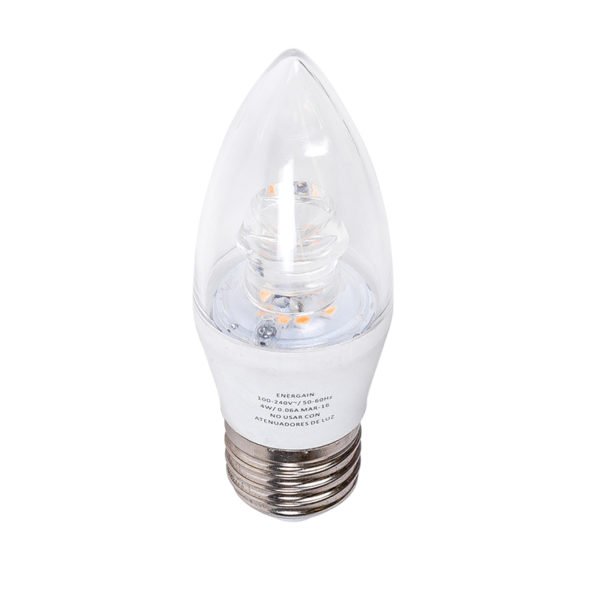 Lámpara tipo vela 4W EG-BC4W Luz Blanco cálido E26/E27 Energain