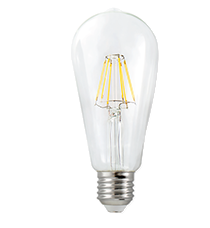 Bombilla LED 6W de filamento EG-BFS6W Luz Blanco cálido E26/E27 Energain