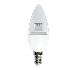 Lámpara tipo vela 4W EG-BC4W Luz Blanco cálido E14 Atenuable Energain