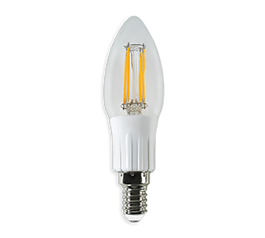Lámpara tipo vela 4W EG-BCF4W Luz Blanco Cálido E12 Energain