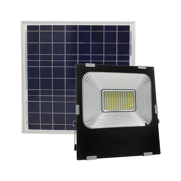 Luminario reflector  con Panel Solar 100w  Externo PM 100W TECNOLED SO-PM-100W