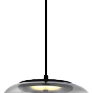 LAMPARA COLGANTE KLIMT NEGRO 230MM 5W LUZ CÁLIDA Q33941-BK QUOR LIGHTING