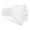 LUMINARIA LED PARED OVALO BLANCO EXTERIOR 6W BLANCO CALIDO