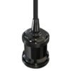 DECORATIVO COLGANTE VINTAGE PARA LAMPARA E26 NEGRO PULIDO