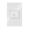 PLACA CONTACTO ATENUADOR ILUMINACIÓN 100W 127VCA PC BLANCO CORTE RECTO 75X118MM