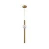 LAMPARA COLGANTE CRUZE ESFERA ORO 12W LUZ CÁLIDA Q10051-GD QUOR LIGTING