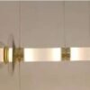 LUMINARIA COLGANTE BOMBAI MIX GLASS 28W 1180X440X420 LUZ CÁLIDA Q10583-GD QUOR LIGHTING