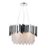 LAMPARA DECORATIVA DANAE ACABADO NIQUEL 6 LUCES Q11606-NI QUOR LIGHTING