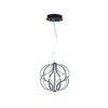 LAMPARA COLGANTE PRAGA ACABADO BK-NEGRO LUZ CÁLIDA 58W Q14504-BK QUOR LIGHTING