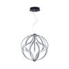 LAMPARA COLGANTE PRAGA ACABADO BK-NEGRO LUZ CÁLIDA 100W Q14506-BK QUOR LIGHTING