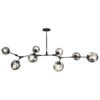 LAMPARA DECORATIVA SAKURA ACABADO GD-ORO 8 LUCES Q16068-BK QUOR LIGHTING