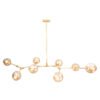 LAMPARA DECORATIVA SAKURA ACABADO GD-ORO 8 LUCES Q16068-GD QUOR LIGHTING