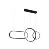 LAMPARA COLGANTE MAVRE ACABADO BK-NEGRO 3 LUCES TONO NEUTRO 60W Q20032-BK QUOR LIGHTING