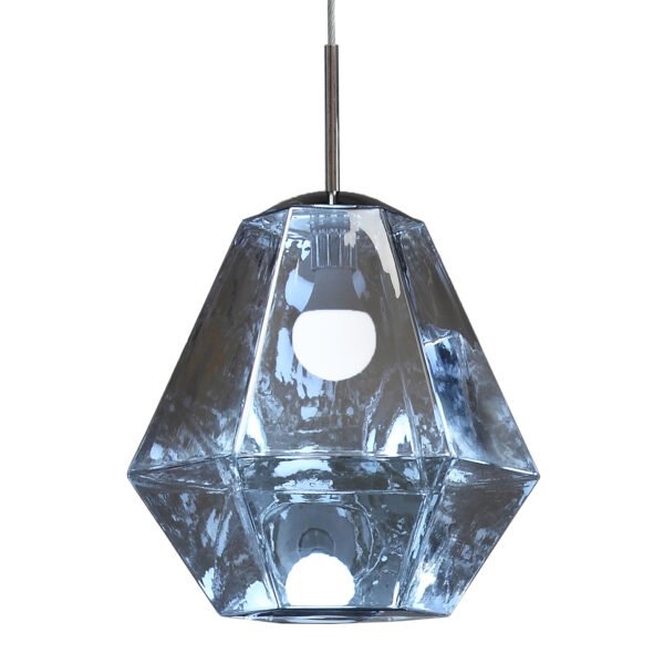 LAMPARA COLGANTE GLACE ACABADO PLATA 1 LUZ Q20254-SILV QUOR LIGHTING