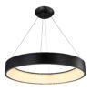 LUMINARIA COLGANTE DECORATIVA THEO BK-NEGRO MATE 1 LUZ 92 W Q21092-BK QUOR LIGHTING