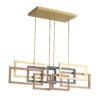 LAMPARA COLGANTE SOMMER ACABADO GD-ORO NEGRO Y CAFÉ 64 W Q21677-GD QUOR LIGHTING