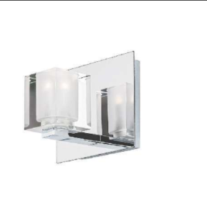 LUMINARIA DE PARED RUBIC ACABADO CH-CROMO 1XG9 3W Q22031-CH QUOR LIGHTING