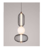 LAMPARA COLGANTE CAIRO NEGRO Y DORADO  Ø220X485 LUZ CÁLIDA Q26017-BK QUOR LIGHTING
