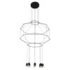 PORTALAMPARA LED DECORATIVA SKETCH ACABADO BK-NEGRO 8 LUCES Q27888-BK QUOR LIGHTING