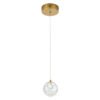 LAMPARA COLGANTE SING ACABADO BG-ORO CEPILLADO 3 TONOS 5W Q28151-BG QUOR LIGHTING