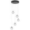 LAMPARA COLGANTE SING ACABADO BK-NEGRO 5x5W Q28155-BK QUOR LIGHTING