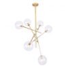 LUMINARIA COLGANTE BLASE 6 LUCES ACABADO ORO Q31278-GD QUOR LIGHTING