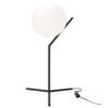 LUMINARIA DE MESA DECORATIVA SONNE ACABADO NEGRO Y CRISTAL OPALINO 1 LUZ Q31621-BK QUOR LIGHTING