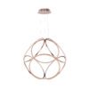 LAMPARA DECORATIVA LILLE ACABADO ORO ROSA 60 W Q39103-RG QUOR LIGHTING