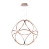LAMPARA DECORATIVA LILLE ACABADO ORO ROSA 100 W Q39104-RG QUOR LIGHTING