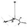 LAMPARA DECORATIVA MILAN ACABADO BK-NEGRO 14 LUCES Q39747-BK QUOR LIGHTING