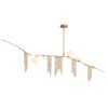 LUMINARIA COLGANTE DECORATIVA STELLA ACABADO GD-ORO 7 LUCES  Q48127-GD QUOR LIGHTING