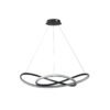 LAMPARA COLGANTE ROMA ACABADO BK-NEGRO LUZ CÁLIDA 80W Q81318-BK QUOR LIGHTING