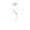 LAMPARA COLGANTE MANHATTAN ACABADO CH-CROMO 9 LUCES 3 TONOS 54W Q90109-CH QUOR LIGHTING