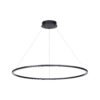 LAMPARA COLGANTE NEO ACABADO BK-NEGRO 1 ARO 3 TONOS 37W Q90800-BK QUOR LIGHTING
