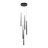 LAMPARA COLGANTE MODENA ACABADO BK-NEGRO 5 LUCES 3 TONOS 30W Q91625-BK QUOR LIGHTING