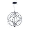 LAMPARA COLGANTE PRAGA ACABADO BK-NEGRO LUZ CÁLIDA 150W Q14508-BK QUOR LIGHTING