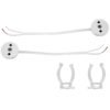 KIT 2xG13 REDONDO CABLEADO Y CLIPS P/T8