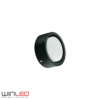 LUMINARIA LED CIRCULAR TECHO SOBREPONER 6W 90-260VCA METAL NEGRO BLANCO FRIO 6500K WDE-001 WINLED
