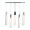 LAMPARA COLGANTE RECTÁNGULO SABLE ACABADO CH-CROMO 10 LUCES Q30110-CH QUOR LIGHTING