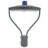 PUNTA DE POSTE MODERNA 100 W LED CON FOTOCELDA TECNOLED GRIS PT-80W