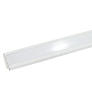 PERFIL PARA TIRA LED CUBIERTA OPAL  AL+PC  L:3MTS A:2.9CM AL:2CM AI:2.7.CM C:4.4CM ENERGAIN