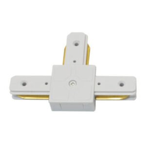 CONECTOR PARA UNIR TRES RIELES DE ALUMINIO MONOFÁSICAS PARA LUMINARIA DE RIEL ENERGAIN